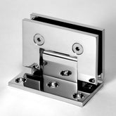 FORGE SHOWER HINGE MICRO GLASS TO WALL L-SHAPE 90 Degrees 6mm and 8mm glass - Chrome
